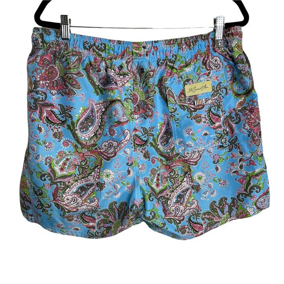 98 Coast Av. Men's Drawstring Swim Trunks Multicolor Paisley Mesh Lined XXXL - Picture 7 of 11
